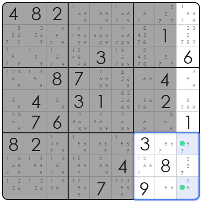 sudoku swordfish pattern